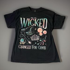 Wicked Changed For Good T-Shirt XL Black Movie Musical Witch Graphic Tee